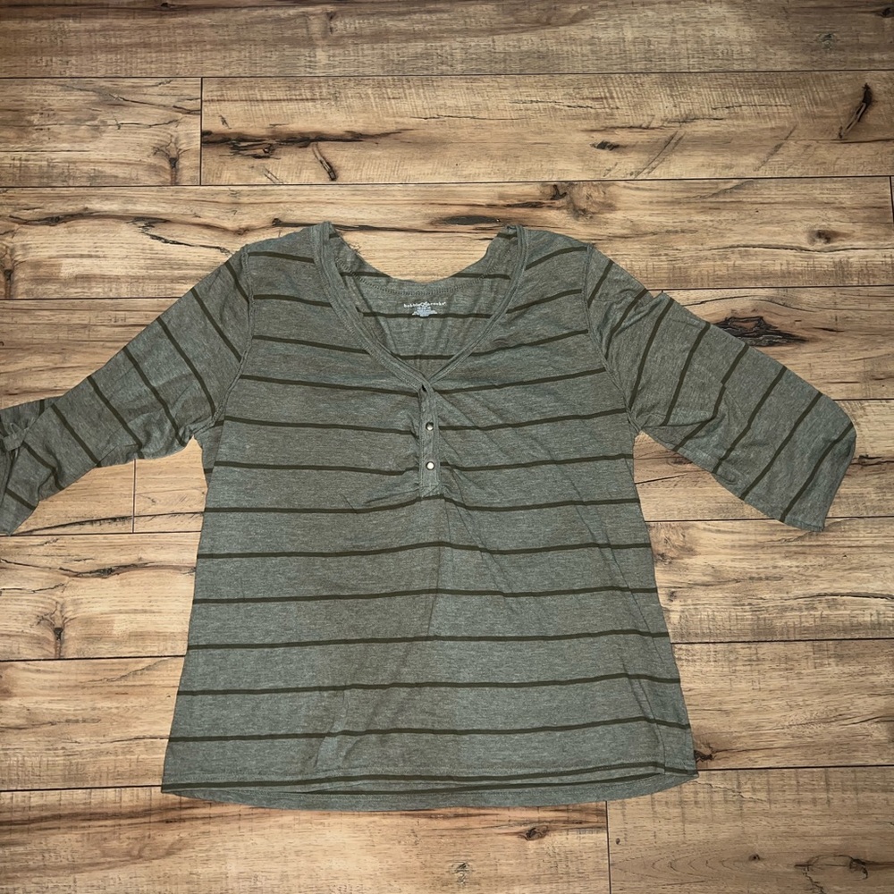 green striped top